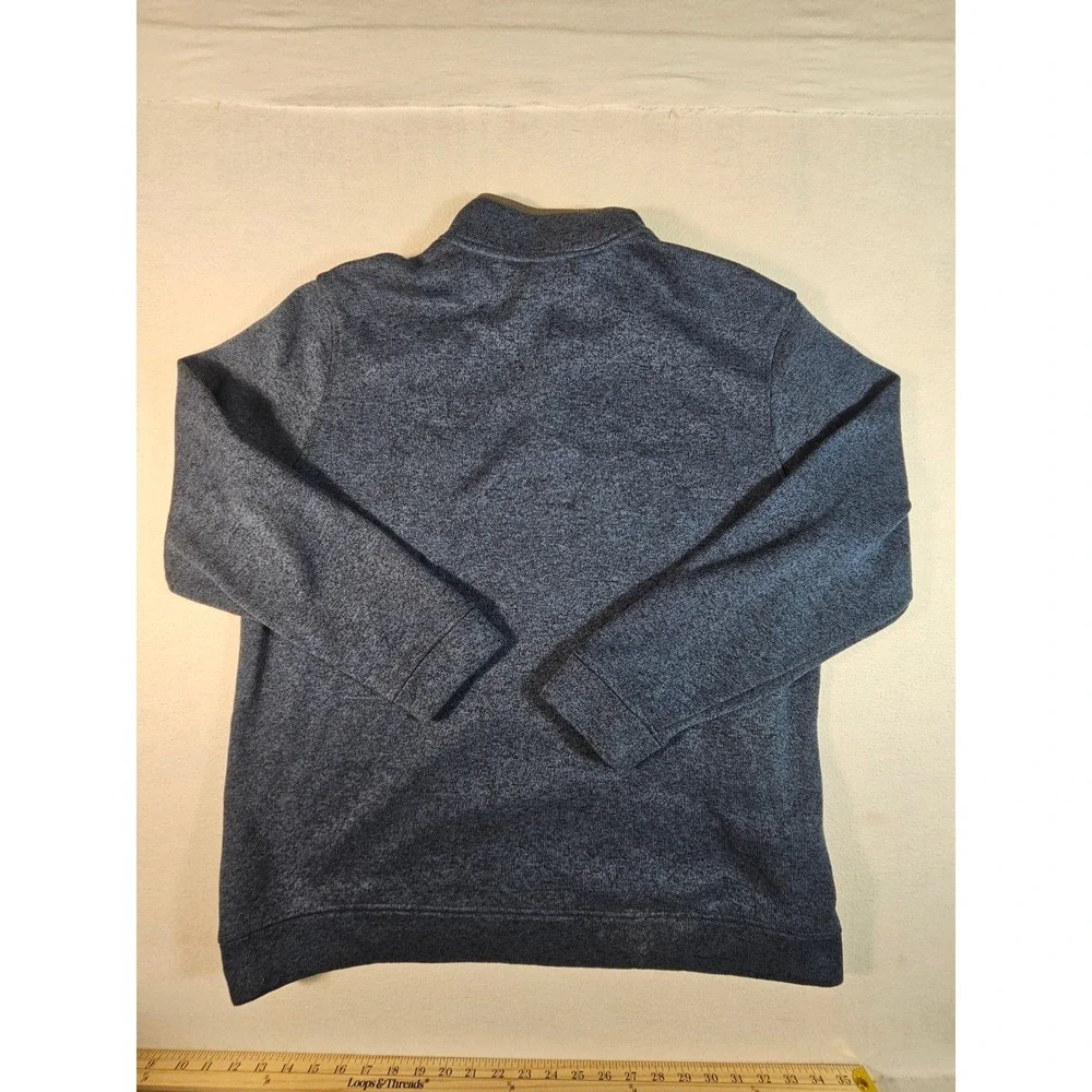 Eddie Bauer Radiator Fleece‎ Snap Mock Pullover Mens XXL Blue Heather 1326578